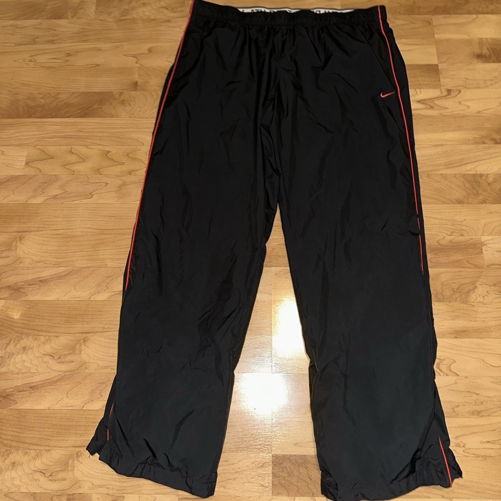 Vintage Nike Pants Womens‎ XL Black Windbreaker Track Warm Up 2012 Athletic DEPT